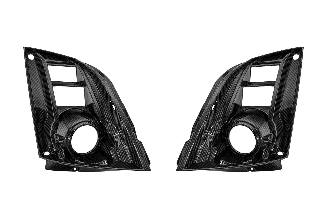 2009-2015 Cadillac CTS/CTS-V V2 SDP Carbon Fiber Headlight  Internal Housings Bezels